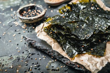 Poster - Sweet and salty seaweed snack Korean side dish