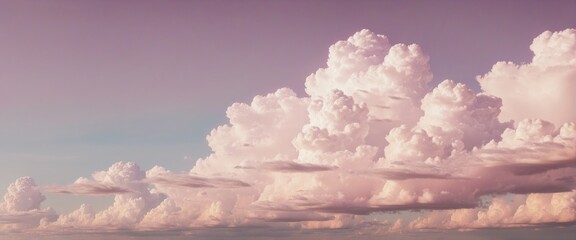 Wall Mural - Soft pastel clouds creating a serene and dreamy sky background