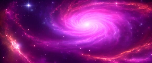 Wall Mural - amazingly colorful galaxy in outer space with swirling sparkling stars glowing nebulae in shades of 