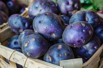 Sticker - Blue potato rich in antioxidants used for mashed potatoes or chips