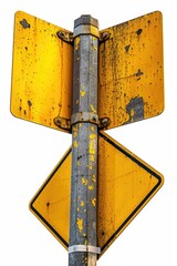 Wall Mural - Close-up view of a street sign on a pole, suitable for use in urban or cityscape contexts