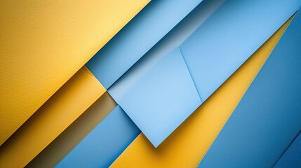 Wall Mural - A blue and yellow striped background. The blue and yellow stripes are arranged in a way that creates a sense of movement and energy. Scene is playful and fun