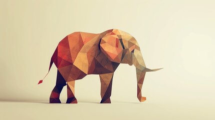 Wall Mural - Geometric Elephant