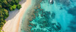 © Flash Studios - Serene Coastline with Turquoise Waters and Coral Reefs