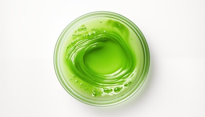 Wall Mural - green liquid in a glass cup