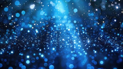 Wall Mural - A blue background with many small blue dots