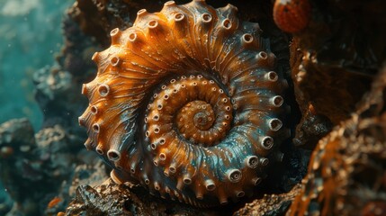 Wall Mural - Intricate Spiral of a Sea Shell