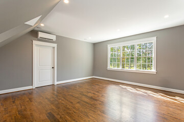 Wall Mural - Spacious Empty Room With Large Window And Wooden Floors