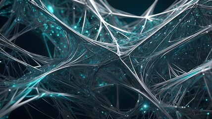 Design an abstract technology particles mesh background in vector format. 