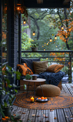 Sticker - table and chairs in the garden at Balcony at home