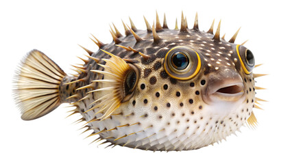 Pufferfish isolated on background