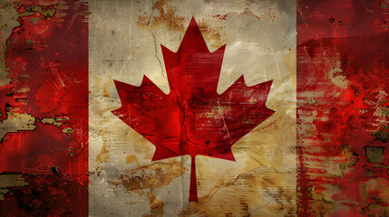 Wall Mural - Canadian flag.