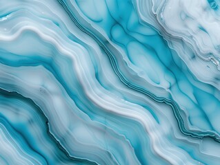 Wall Mural - Mesmerizing Turquoise Marble Texture