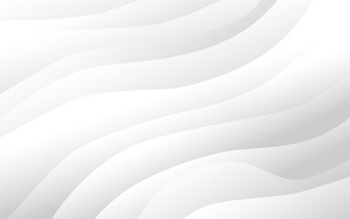 Wall Mural - the flow of curved lines abstract background, background light white wave,2d illustration