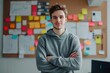 © NikoG - Portrait of a young smiling male user experience designer in office