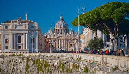 Wall Mural - the city of Rome and its ancient streets