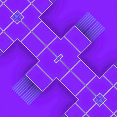 Leinwandbilder - Mesmerizing geometric shapes and patterns. 3d rendering illustration