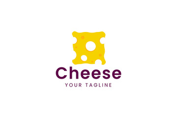 Poster - cheese logo vector icon illustration