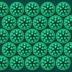 Fototapete - 3d rendering digital illustration of a pattern resembling a group of abstract crystals