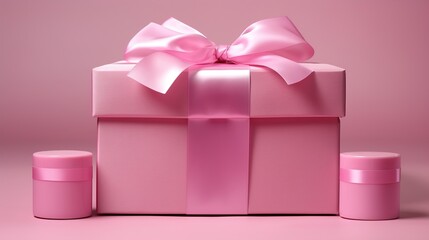 Poster - pink gift box