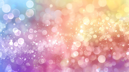Wall Mural - abstract background with colorful bokeh lights and sparkles