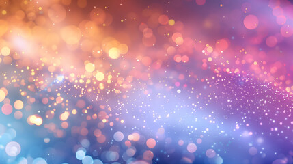 Wall Mural - abstract background with bokeh lights, festive background with defocused lights