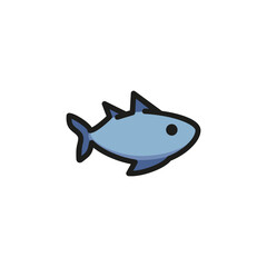 Sticker - Fish line icon. Fish market, seafood, pet. Meat concept. Vector illustration can be used for topics like food, culinary, marine life