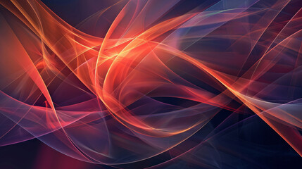 Fototapete - Serene Fusion: Abstract Harmony of Geometric Shapes and Organic Lines