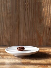 White plate with chocolate cookies