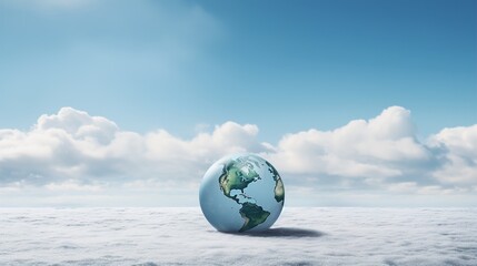 Wall Mural - earth and clouds