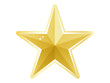 © papico - 立体感のある星のイラスト。クリスマスツリーやランキングやレーティングの星として最適です。