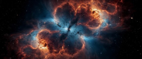 harmonious nebula cloud patterns celestial explosion abstract sh