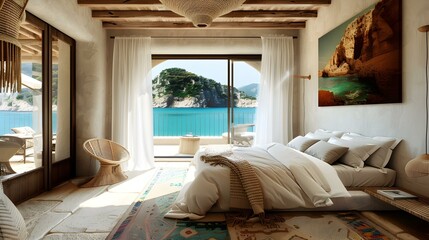 Poster - Luxury hotel room on the island image