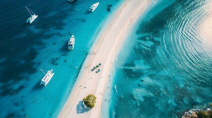 Poster - A white sand beach washed img