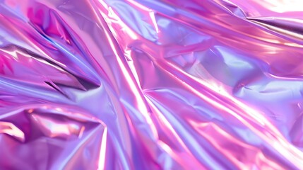 Poster - Metallic holographic background pink  Iridescent background Holographic Abstract lilac colors backdrop Holographic Foil Backdrop Trendy creative gradient : Generative AI