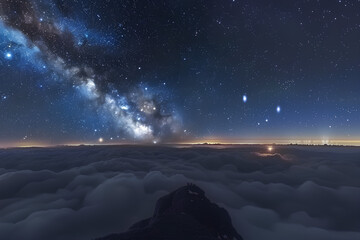 Wall Mural - A cosmic confluence of energy, where the boundaries between realities blur and anything is possible.