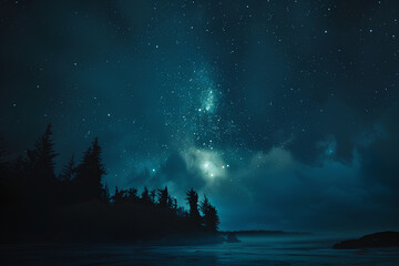 Wall Mural - A cosmic confluence of energy, where the boundaries between realities blur and anything is possible.