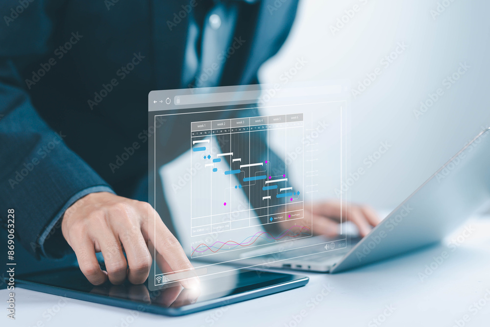 updating and managing milestones on a timeline Gantt chart in ...