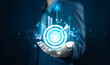 © VRVIRUS - success invest objective. target icon digital business growth, manager vision performance. concept of business plan and focus goal strategy, corporate to achieve the purpose, grow of company