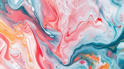 Leinwandbilder - Original artwork photo of marble ink abstract art High resolution photograph from exemplary original painting Abstract painting was painted on HQ paper texture to create smooth marblin : Generative AI