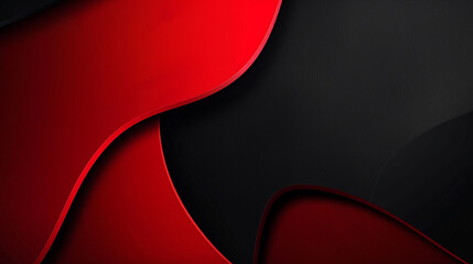 red abstract presentation design on black background
