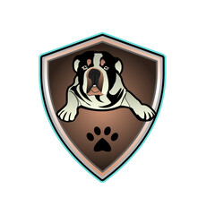 Wall Mural - Dog logo PNG