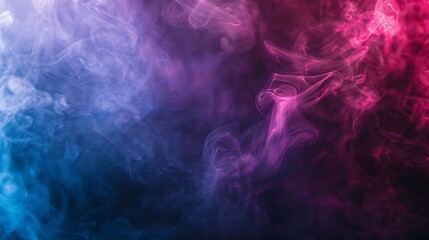 Aufkleber - Atmospheric smoke abstract color background closeup : Generative AI