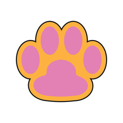 Sticker - Cat Paw Flat Illustration