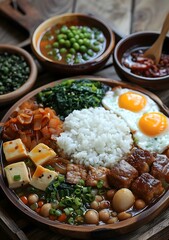 Wall Mural - Hearty Korean Mixed Rice Bowl