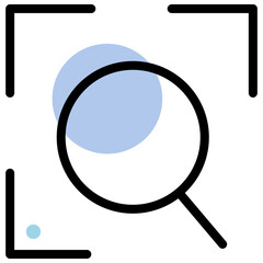 Sticker - magnifying glass icon