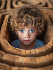 Poster - Large wooden maze