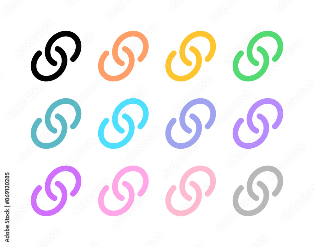 Editable vector link url chain icon. Part of a big icon set family. Perfect for web and app interfaces, presentations, infographics, etc