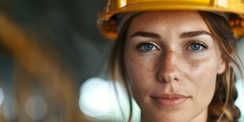 Empowered Women in Heavy Industry Breaking Barriers with Strength and Expertise. Concept Women in Heavy Industry, Empowerment, Breaking Barriers, Strength, Expertise