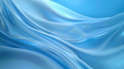 Wall Mural - Soft blue folds creating a peaceful visual flow